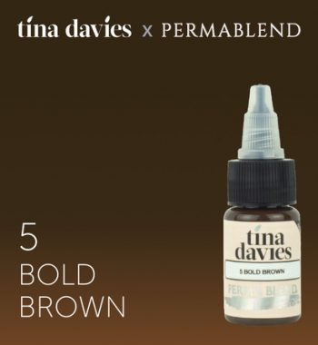 Пигмент для татуажа бровей "Tina Davies 'I Love INK' 5 Bold Brown"