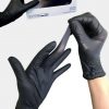 Нитриловые перчатки NitriMAX, черные, размер М (100 шт)